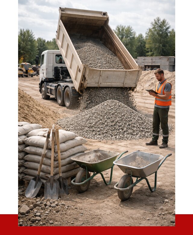 Доставка нерудных материалов в Сарапуле от 1239 руб. | ПРОНЕРУДСрл