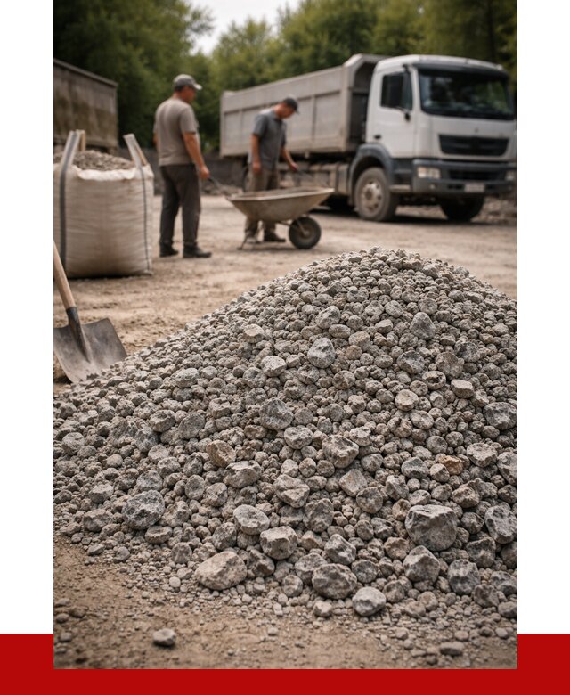 Гранитный щебень фракция 20-40 в Сарапуле от 3304 руб. ПРОНЕРУДСрл