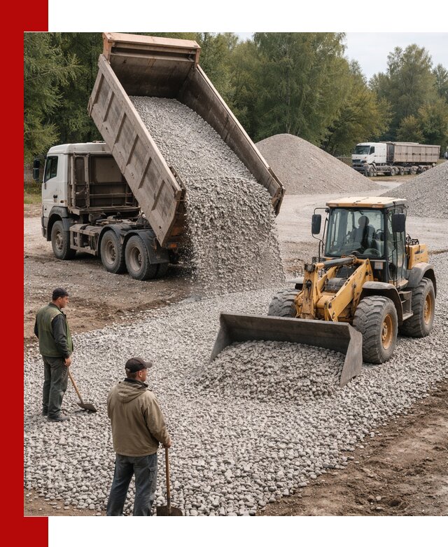 Купить гравийный щебень фракция 20-40 в Сарапуле с доставкой