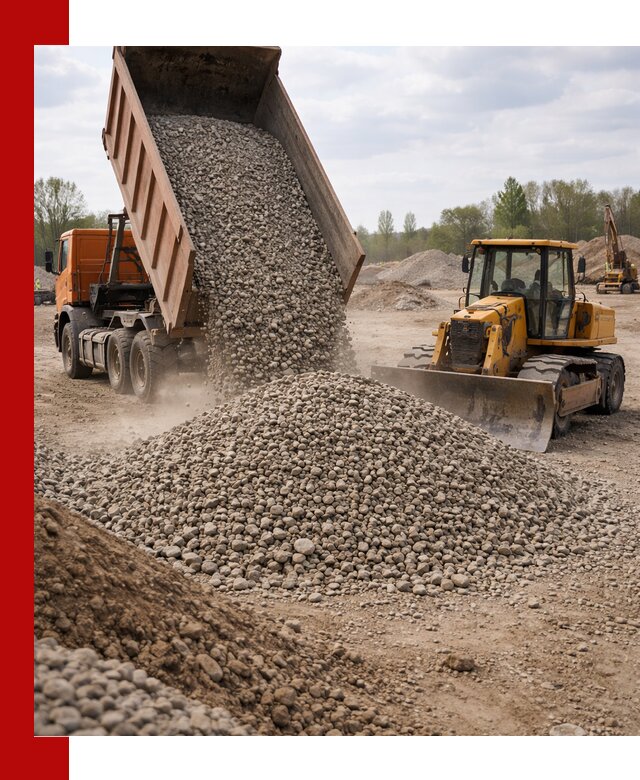Доставка гравийного щебня фракции 40-70 в Сарапуле
