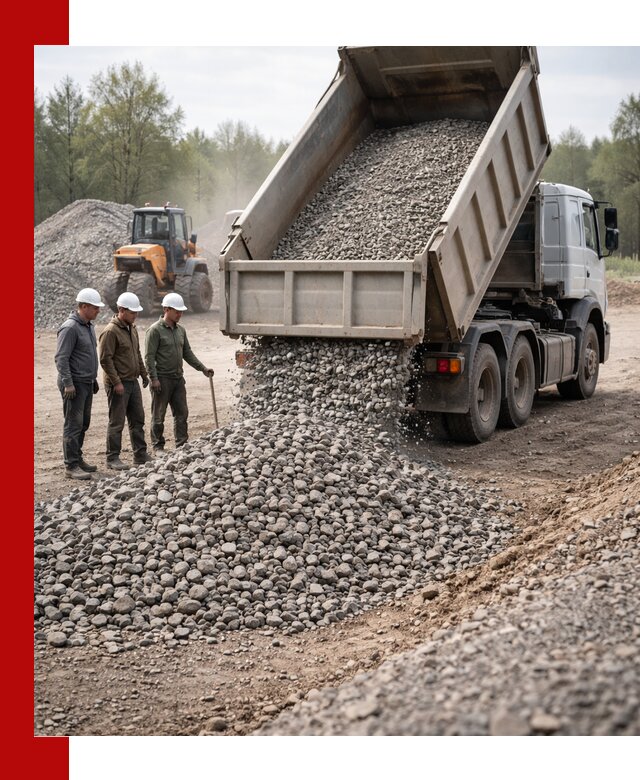 Доставка гравийного щебня фракции 70-120 в Сарапуле
