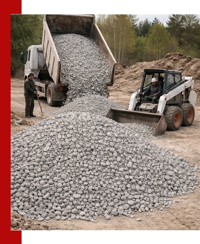 Доставка доломитового щебня в Сарапуле напрямую от карьера