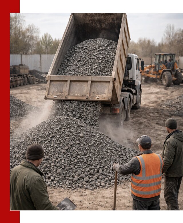 Доставка шлакового щебня в удобные сроки по выгодной цене в Сарапуле