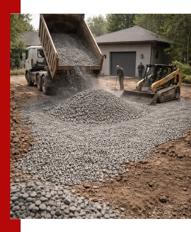 Щебень для парковки в Сарапуле: доставка и укладка качественного материала