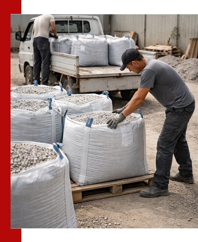 Доставка щебня в мешках по выгодным ценам в Сарапуле