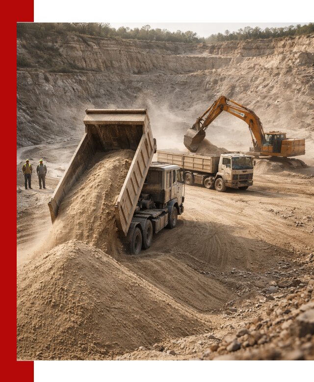 Карьерный песок навалом с доставкой в Сарапуле