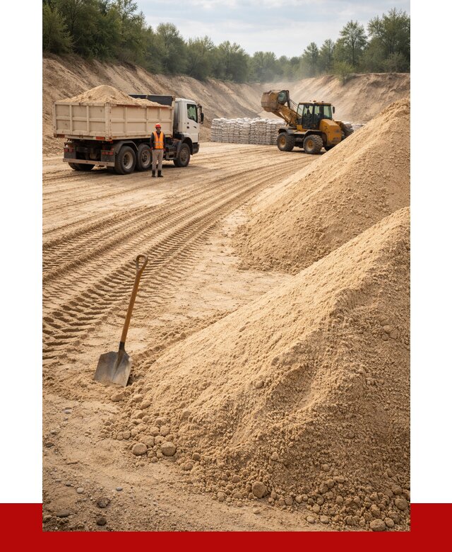 Карьерный песок мелкозернистый в Сарапуле от 9292 р. | ПРОНЕРУДСрл