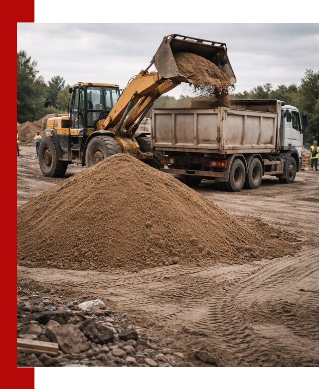 Доставка речного песка навалом в Сарапуле быстро и выгодно