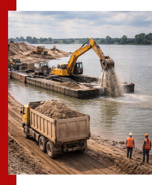 Намывной песок с доставкой в Сарапуле оптом и в розницу