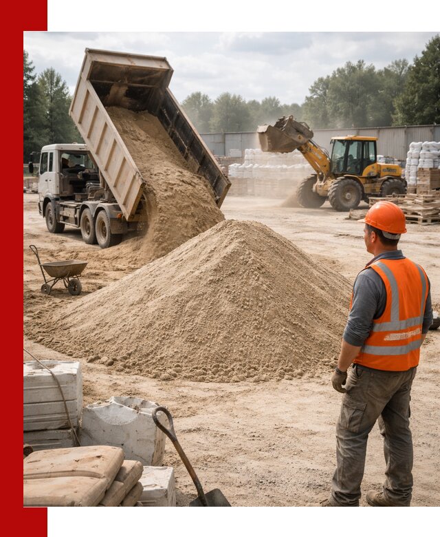Доставка строительного песка с самосвалом в Сарапуле