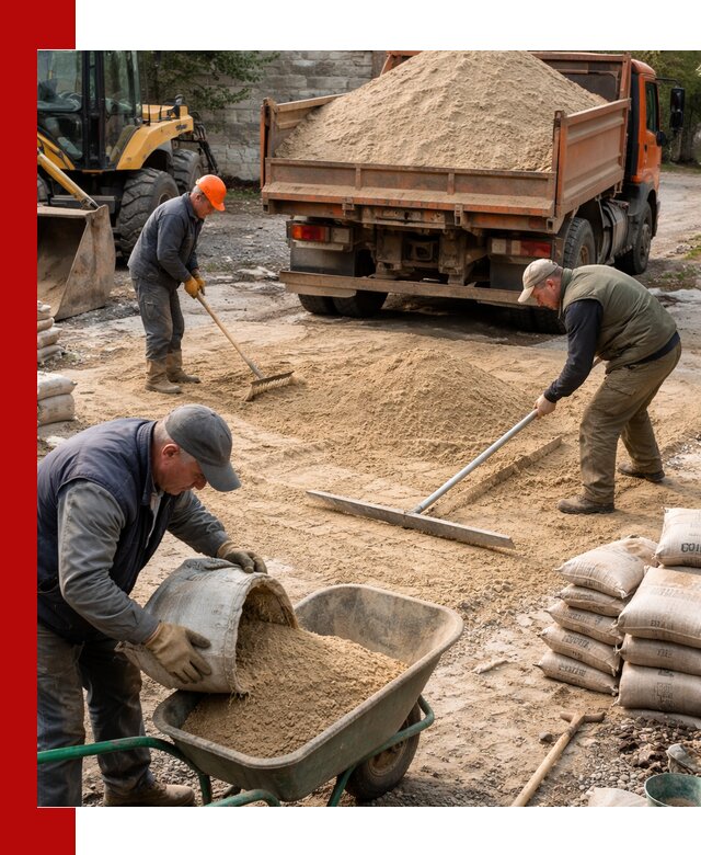 Поставка песка для стяжки в Сарапуле с быстрой доставкой