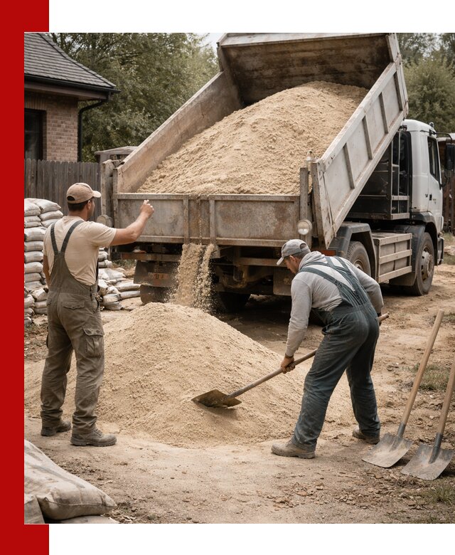 Песок для штукатурки с доставкой в Сарапуле качественный и чистый