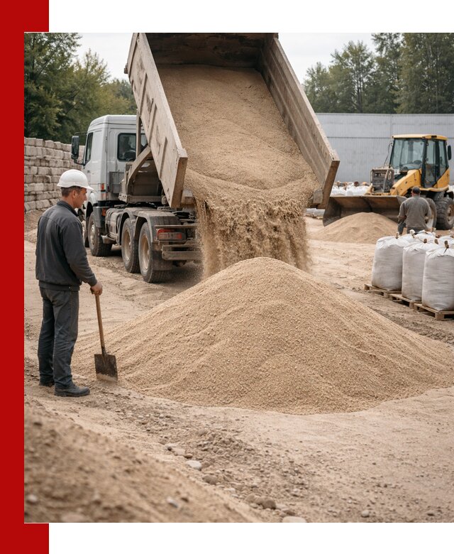 Кварцевый песок фракция 0–3 мм с доставкой в Сарапуле