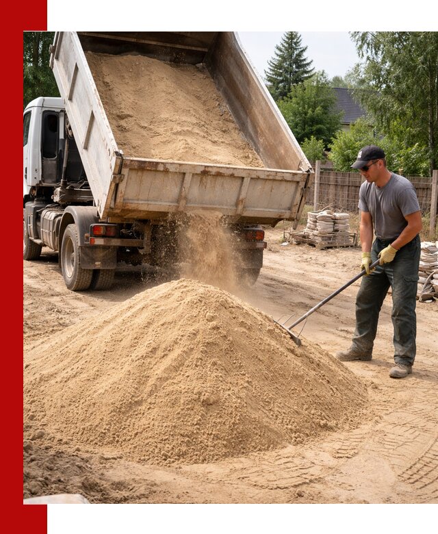 Доставка сухого песка самосвалами в Сарапуле