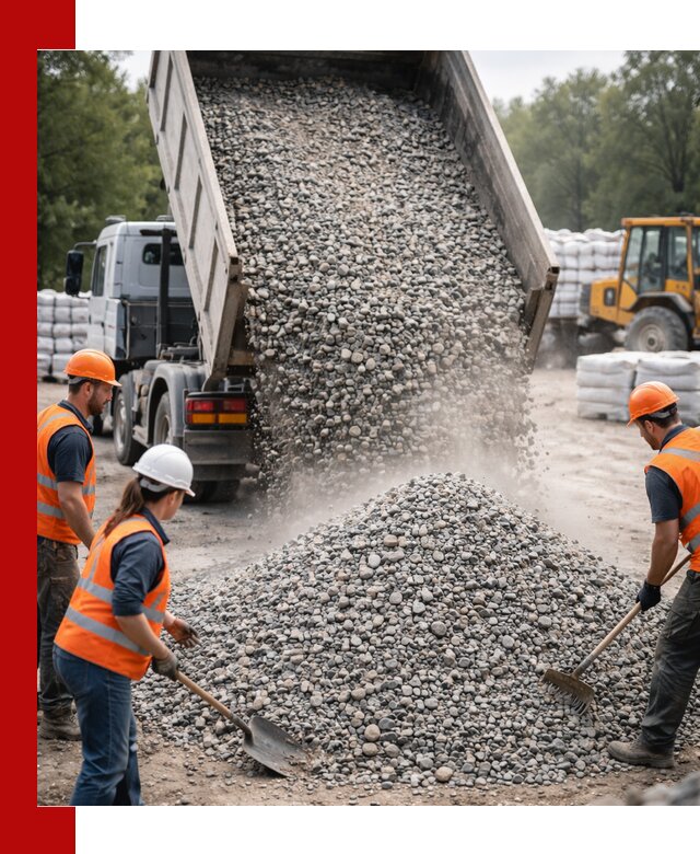 Доставка гравия и камня в Сарапуле оптом и в розницу