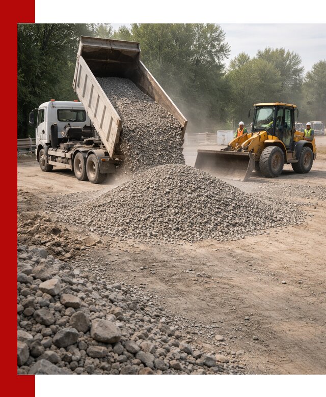 Гравий фракция 5–20 доставка в Сарапуле оптом и в розницу