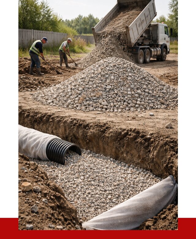 Гравий для дренажа в Сарапуле от 2271 р., доставка ПРОНЕРУДСрл