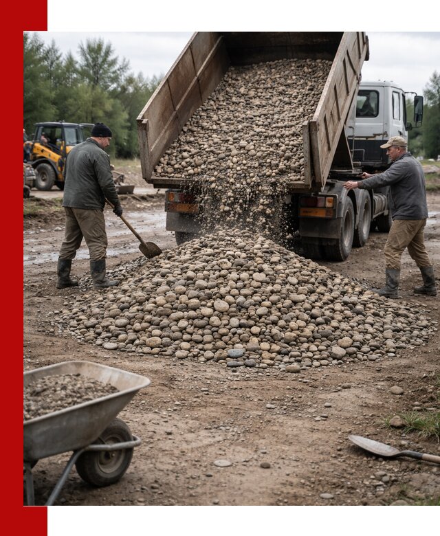 Доставка гальки речной оптом и в розницу в Сарапуле