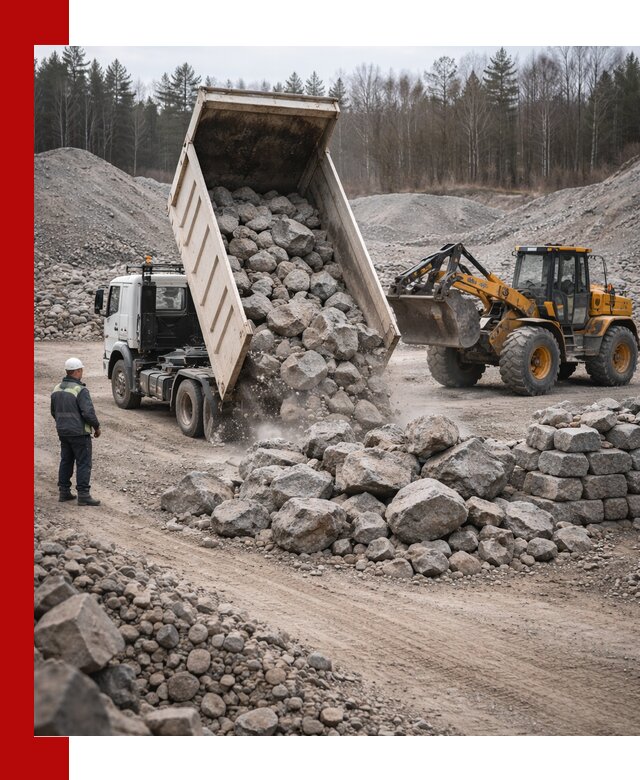 Доставка и продажа бутового гранитного камня в Сарапуле