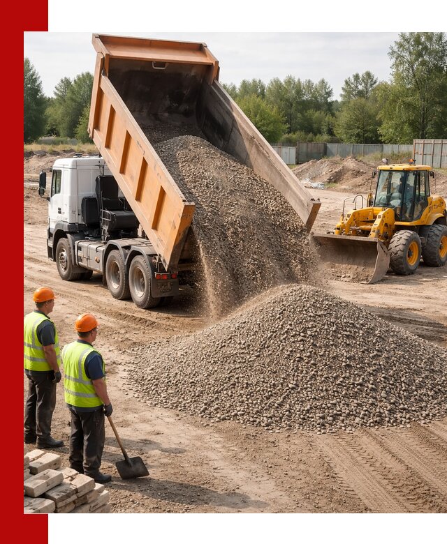 Доставка щебёночно-песчаной смеси ЩПС С7 в Сарапуле