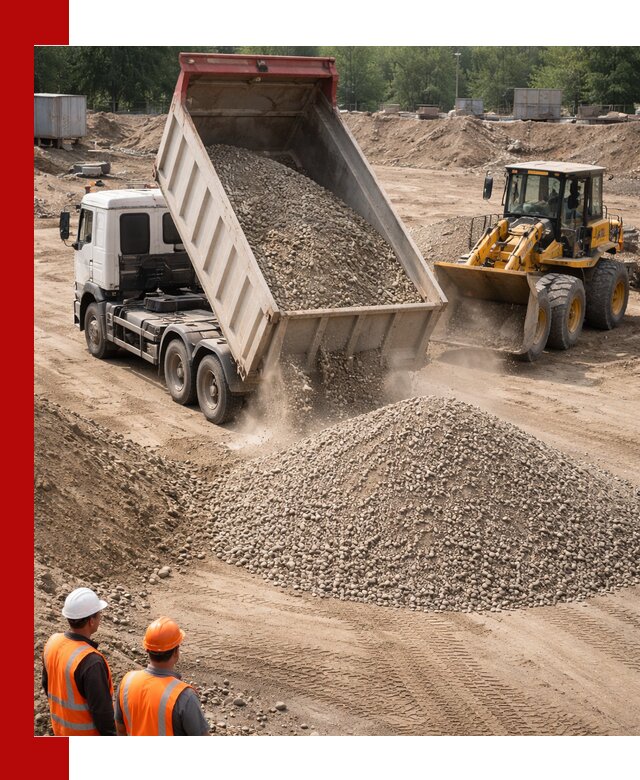 Щебень с песком (ЩГПС С2) с доставкой в Сарапуле