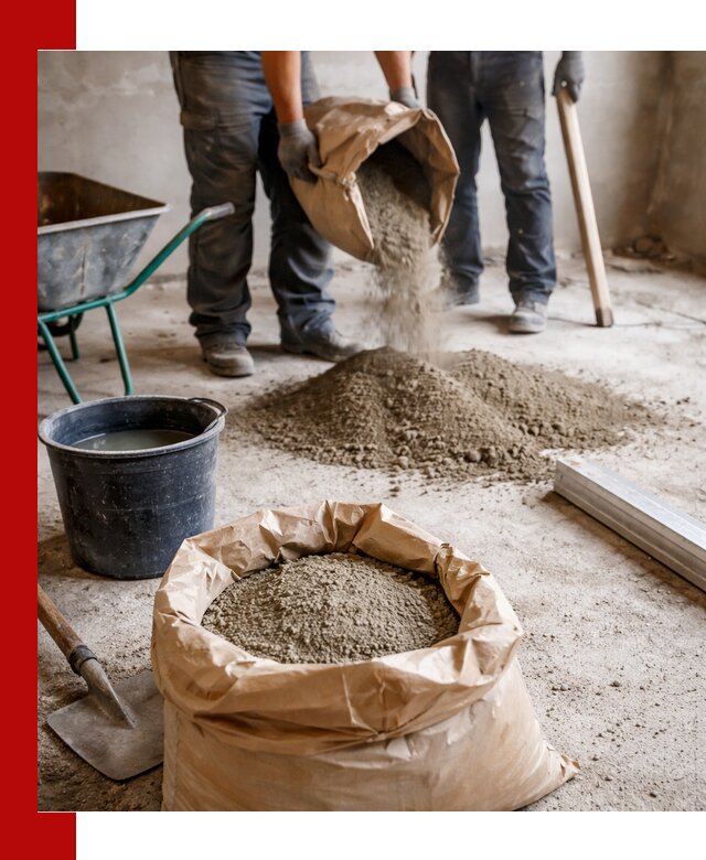 Доставка сухой смеси для стяжки в Сарапуле