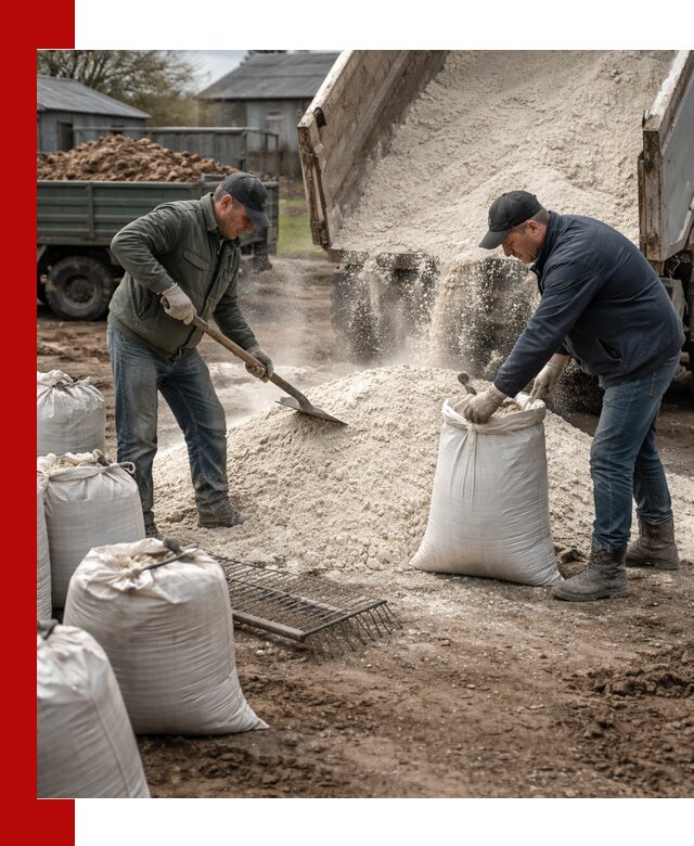 Доставка извести пушонки в Сарапуле оптом и мелким оптом