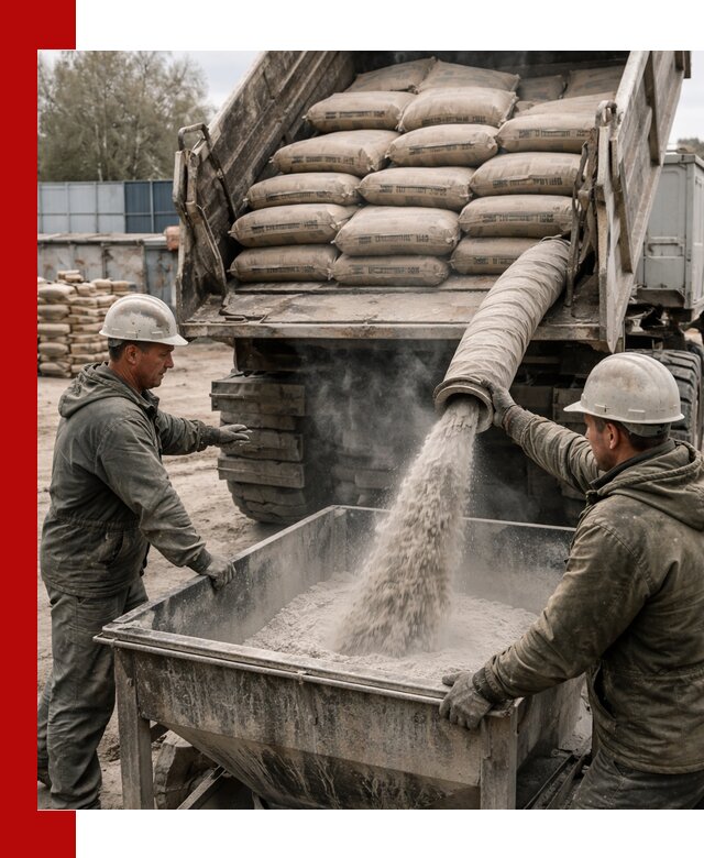 Доставка цемента М400 в Сарапуле оптом и в розницу