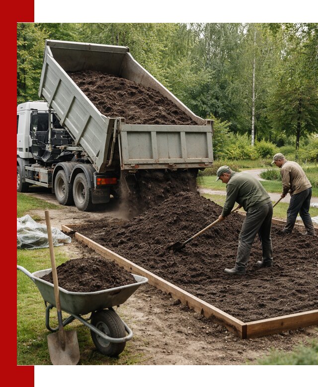 Доставка грунта для озеленения и благоустройства в Сарапуле