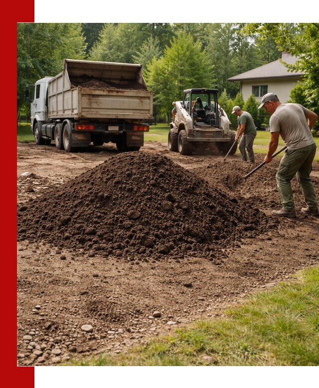 Доставка и укладка грунта для газона в Сарапуле
