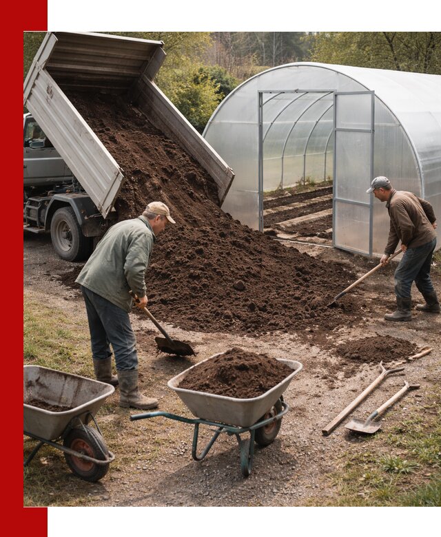 Грунт для теплицы с доставкой в Сарапуле — плодородный субстрат под растения