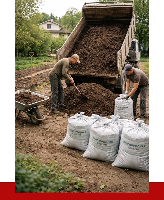 Плодородная смесь в Сарапуле от 4336 р./куб с доставкой | ПРОНЕРУДСрл