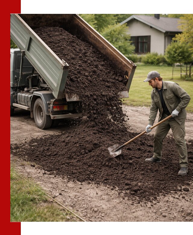 Чернозем для газона с доставкой в Сарапуле быстро и качественно