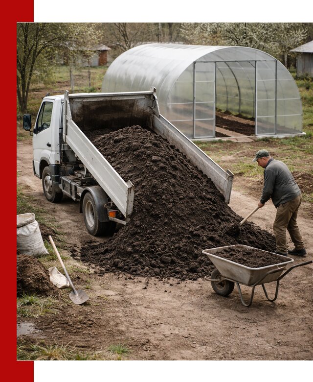Чернозем для теплицы с доставкой в Сарапуле