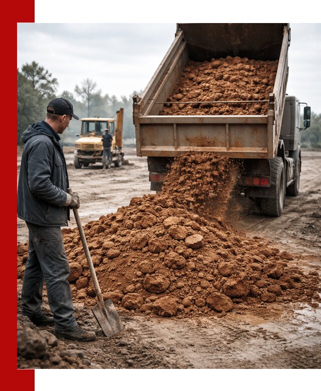Глина для засыпки в Сарапуле с доставкой самосвалами