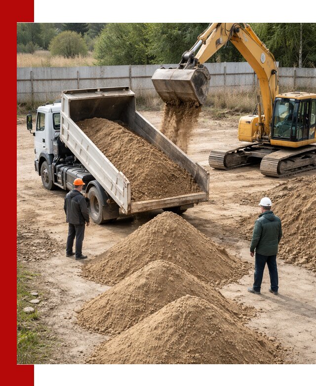 Доставка супеси вагонными и автопартиями в Сарапуле