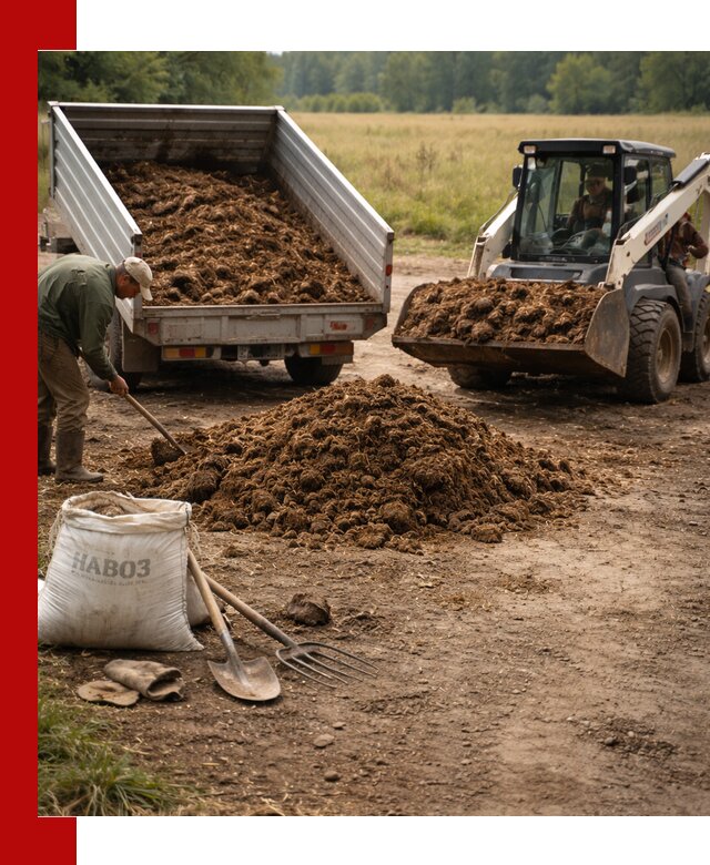 Доставка конского навоза в Сарапуле с разгрузкой и доставкой на объект