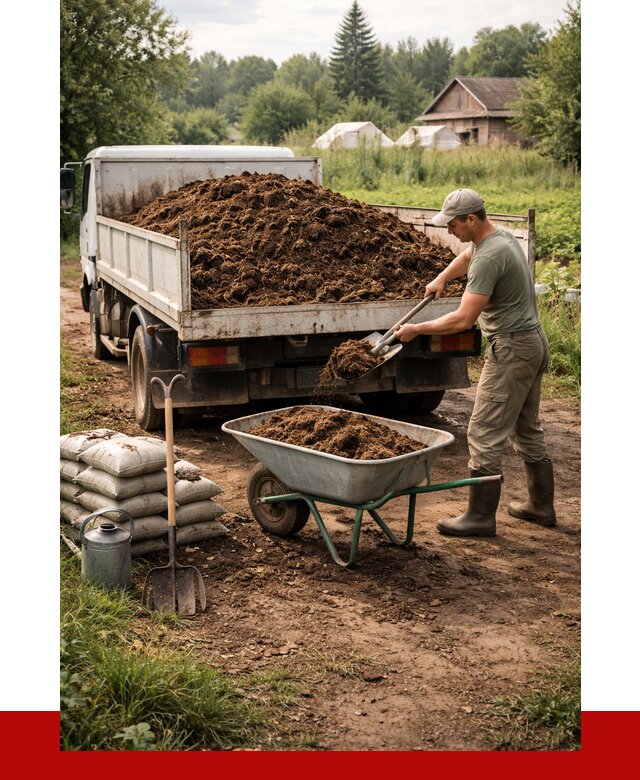 Купить коровий навоз с доставкой в Сарапуле от 1858 р. | ПРОНЕРУДСрл