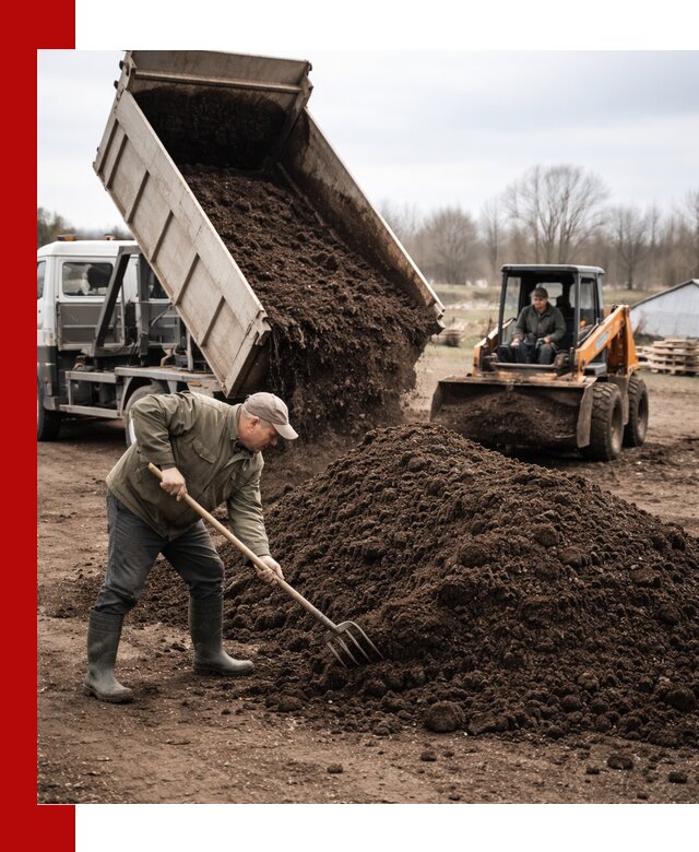 Доставка и продажа перегноя в Сарапуле быстро и дешево
