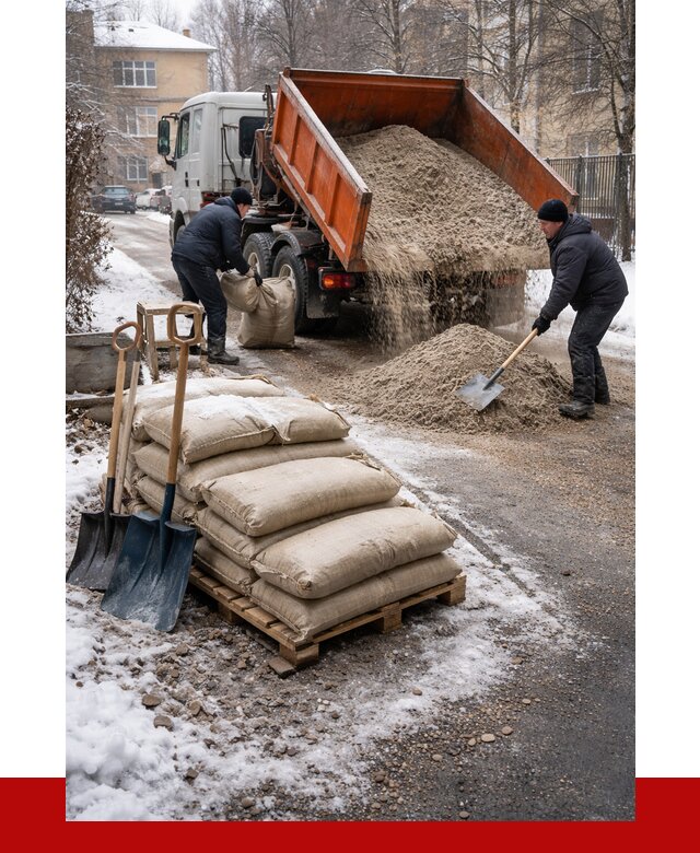 Противогололедные материалы оптом в Сарапуле от 4336 р. | ПРОНЕРУДСрл