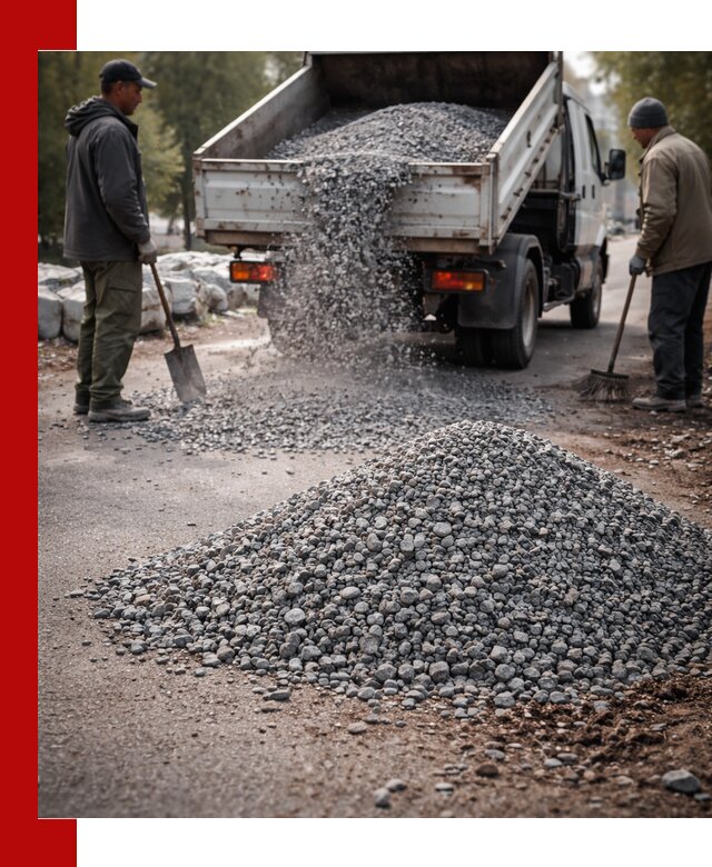 Гранитная крошка для посыпки дорог и тротуаров в Сарапуле