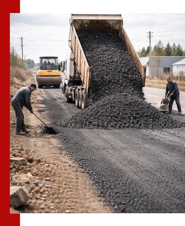 Асфальтовая крошка для дорог в Сарапуле — поставка и доставка