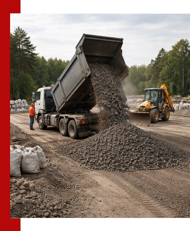 Доставка дробленого асфальта в Сарапуле для дорожных работ