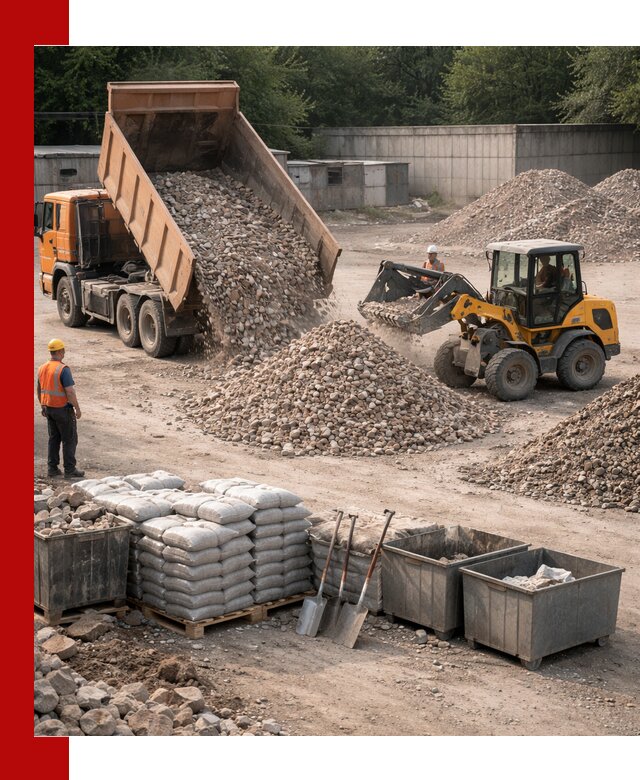 Вторичные материалы для отсыпки в Сарапуле — поставка и доставка