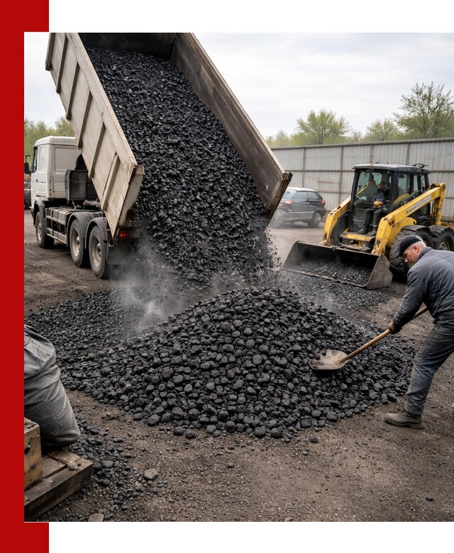 Доставка угля орех в Сарапуле оптом и в розницу