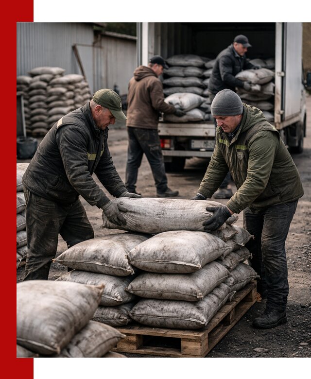 Доставка угля в мешках по выгодным ценам в Сарапуле