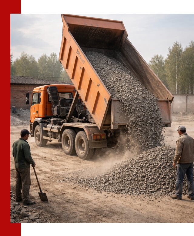 Доставка самосвалом 20 м3 в Сарапуле быстро и надежно