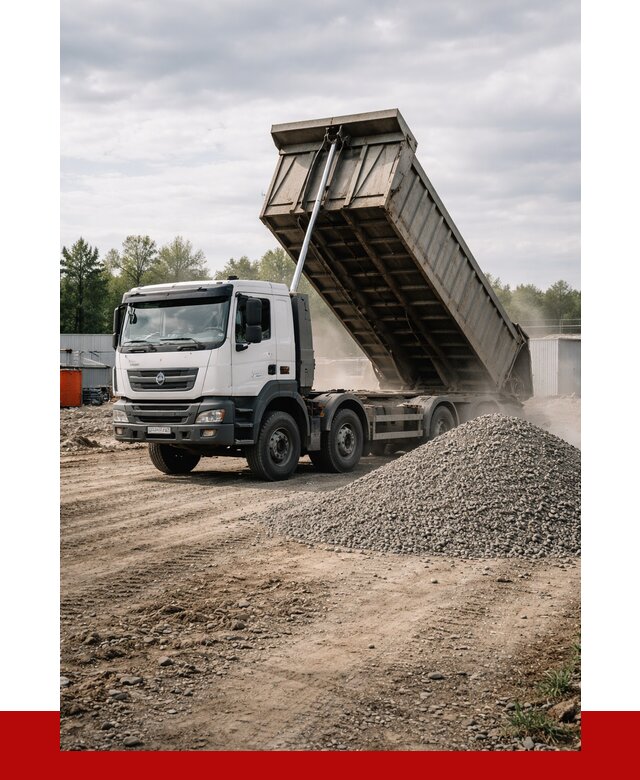 Доставка самосвалом 40 кубов в Сарапуле от 9292 р. | ПРОНЕРУДСрл