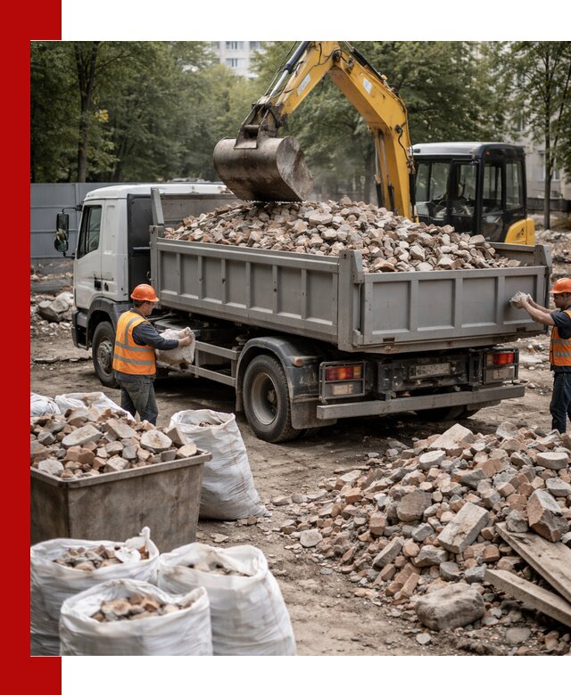 Вывоз строительного мусора в Сарапуле с самосвалами и контейнерами