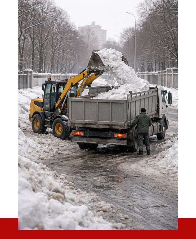 Вывоз снега с погрузкой в Сарапуле от 3613 р. ПРОНЕРУДСрл